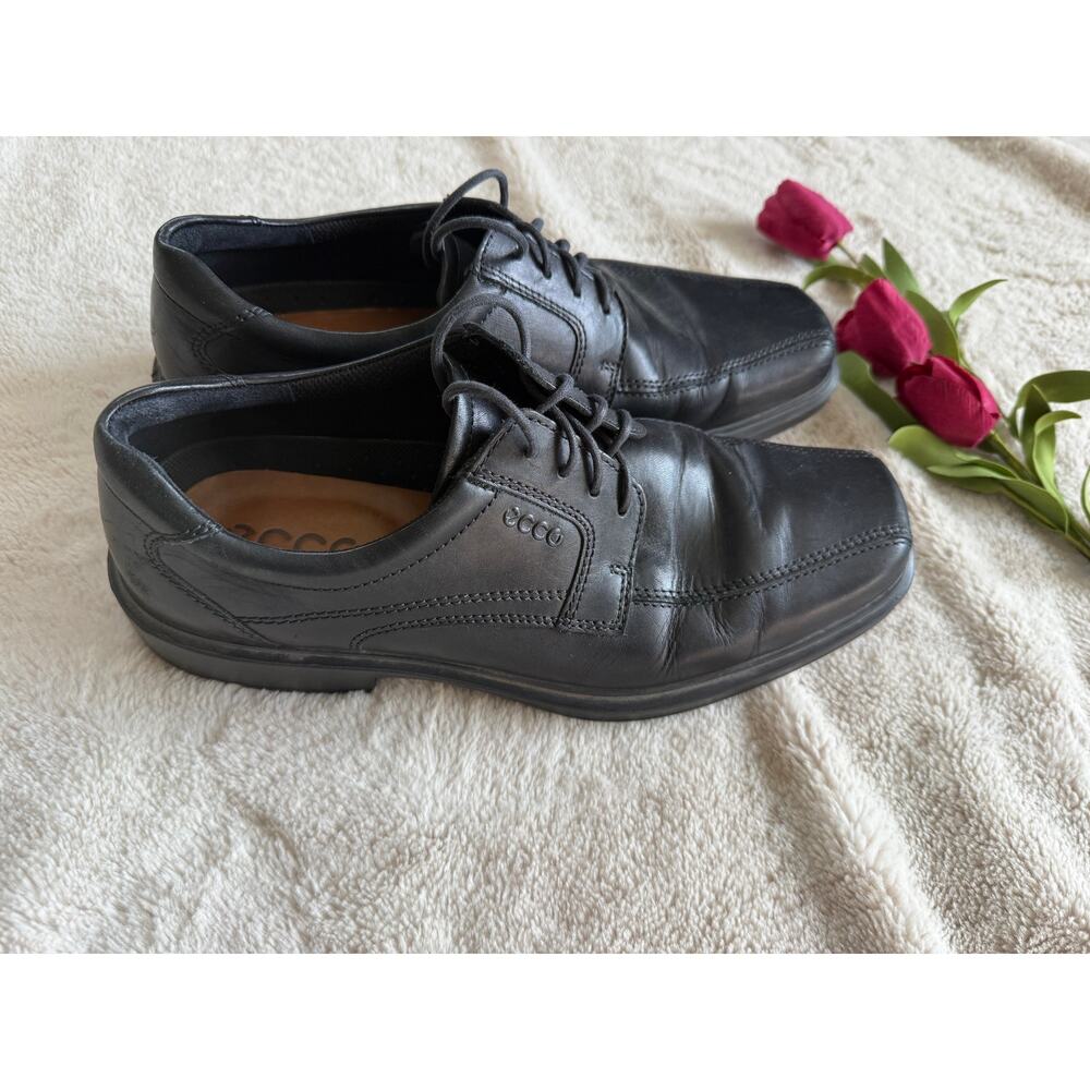ECCO Mens Size 10 Leather Dress Shoes - Picture 2 of 7